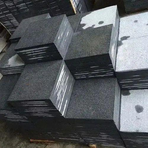 材加工厂红色,灰色,黑色,路沿石花岗岩加工